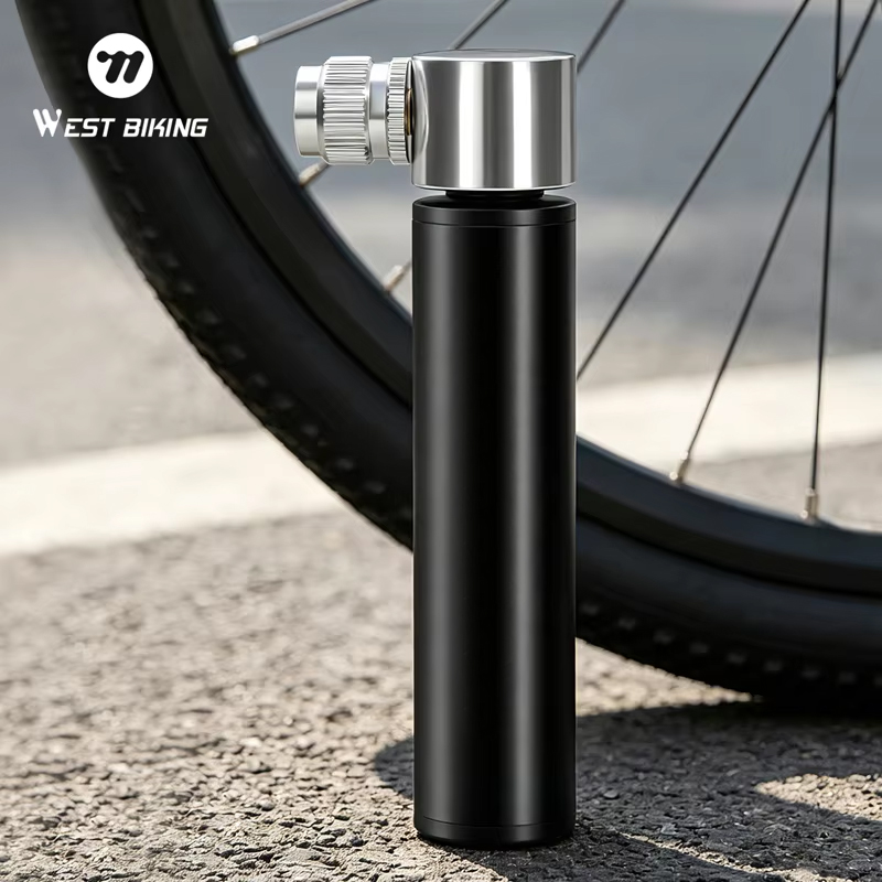 Balloon Pump Hand - WEST BIKING ปั๊มลมมือแบบพกพา แรงดันสูง 120PSI สำหรับเติมลมยางจักรยาน