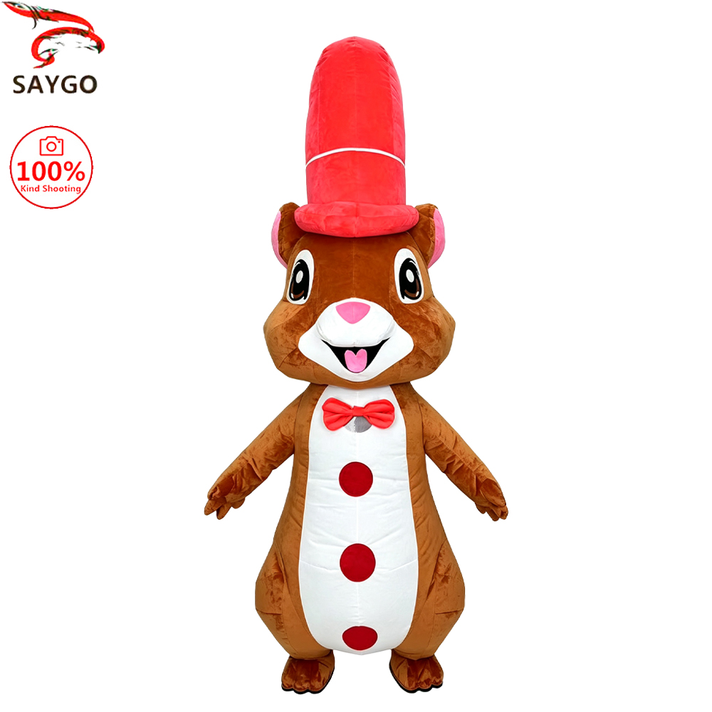 Event & Party Supply - ชุดมาสคอตกระต่ายแดงแบบเป่าลม SAYGO สำหรับผู้ใหญ่ ชุดคอสเพลย์ตัวละคร งานพาเหรด งานปาร์ตี้คริสต์มาส