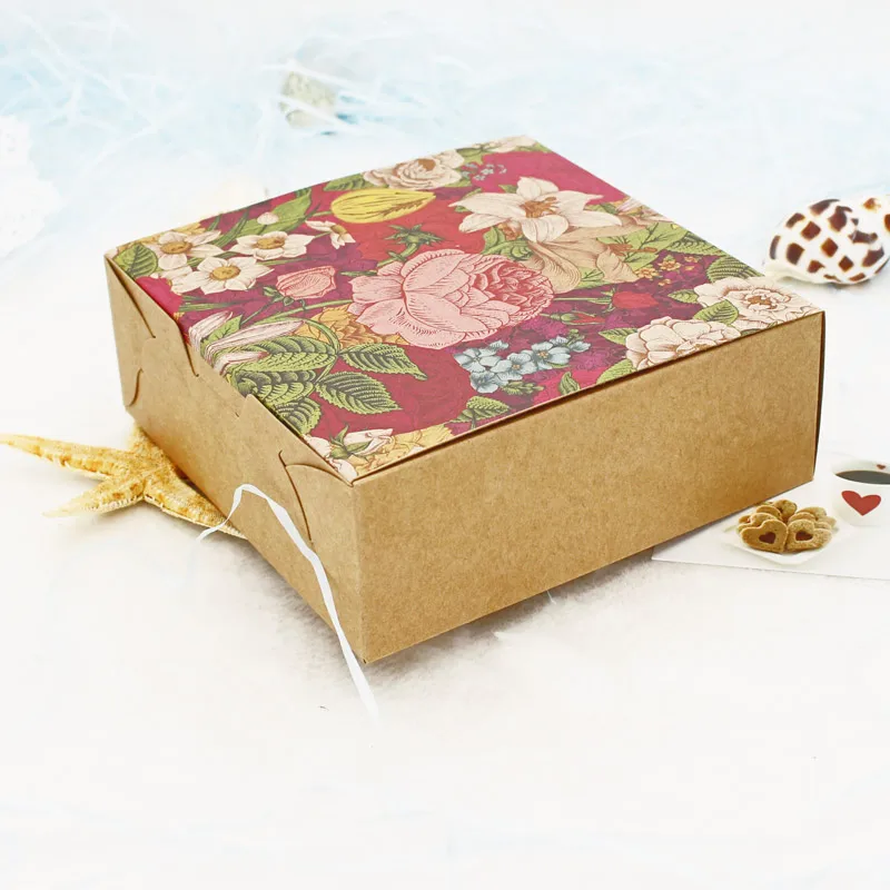 20 ชิ้นของขวัญกล่องกระดาษคราฟท - Event Party Box บทวิจารณ์และราคา