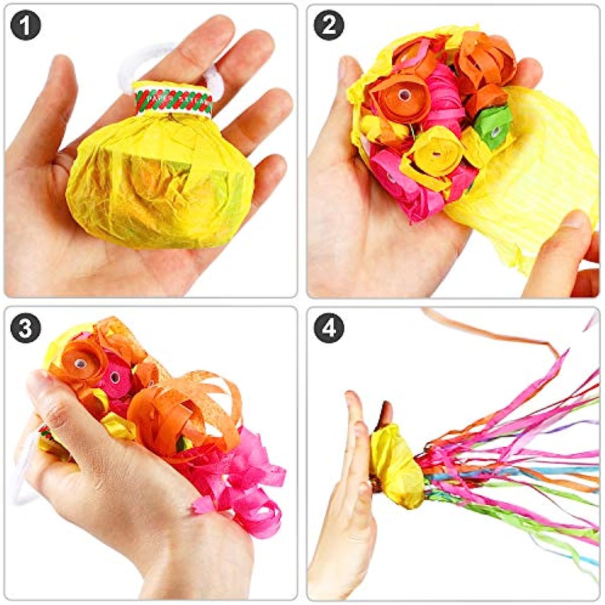 10 ชิ้น Poppers มือโยนลําแสง C - Confetti Cannon Tube บทวิจารณ์และราคา