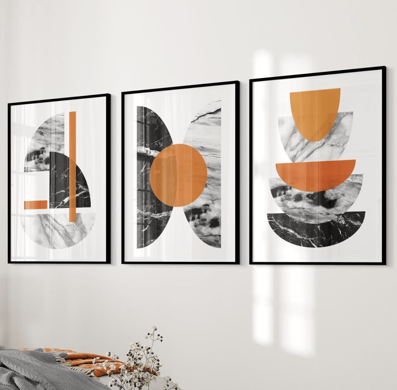 ภาพพิมพ์แคนวาสติดผนัง 3 แผง ลา - Flower Wall Panel บทวิจารณ์และราคา