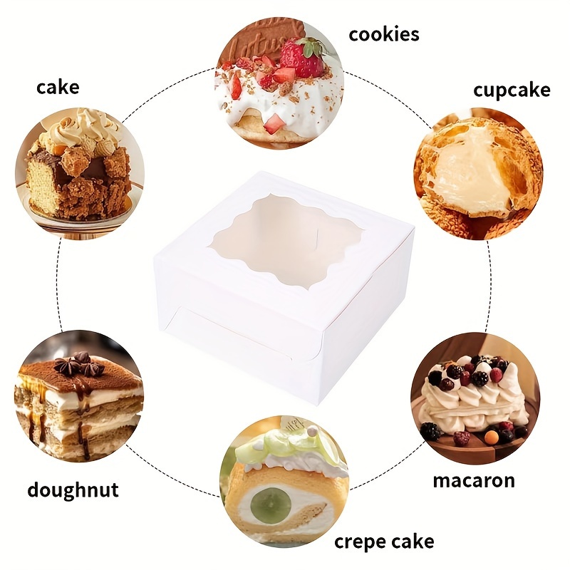 10 ชิ้นกระดาษคราฟท์กล่องขนมเค้ - Event Suppliers บทวิจารณ์และราคา