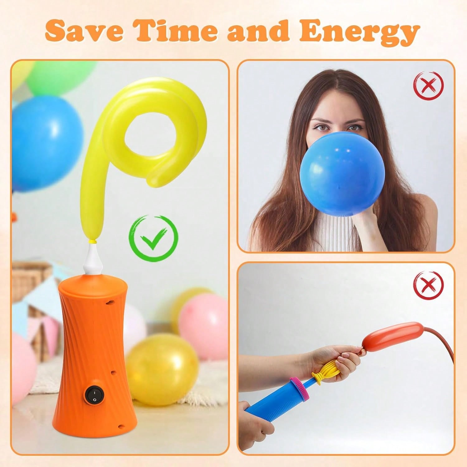 ปั๊มลมไฟฟ้าสำหรับลูกโป่งยาว, ป - Balloon Pump Hand บทวิจารณ์และราคา